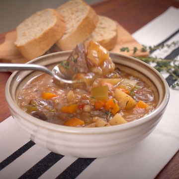 Slow Cooker Beef Barley Soup