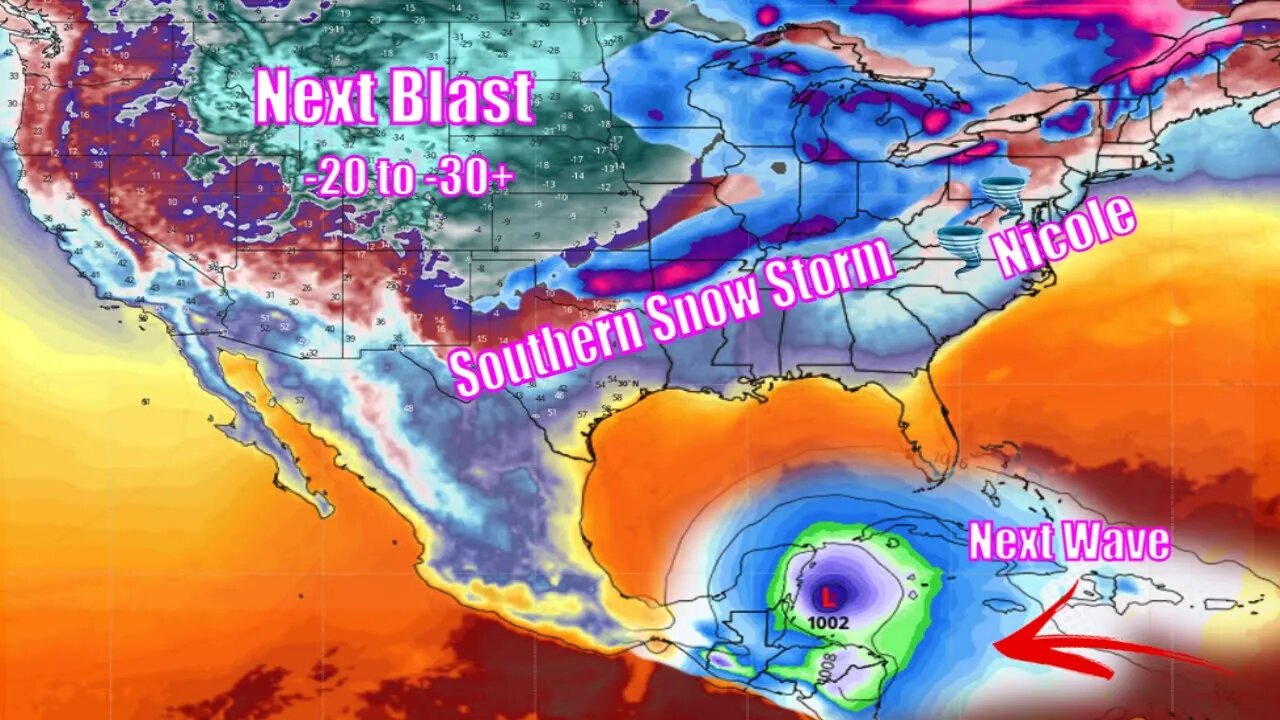 Next Tropical Wave, Next Arctic Blast & Potential Southern Snow Storm - The WeatherMan Plus