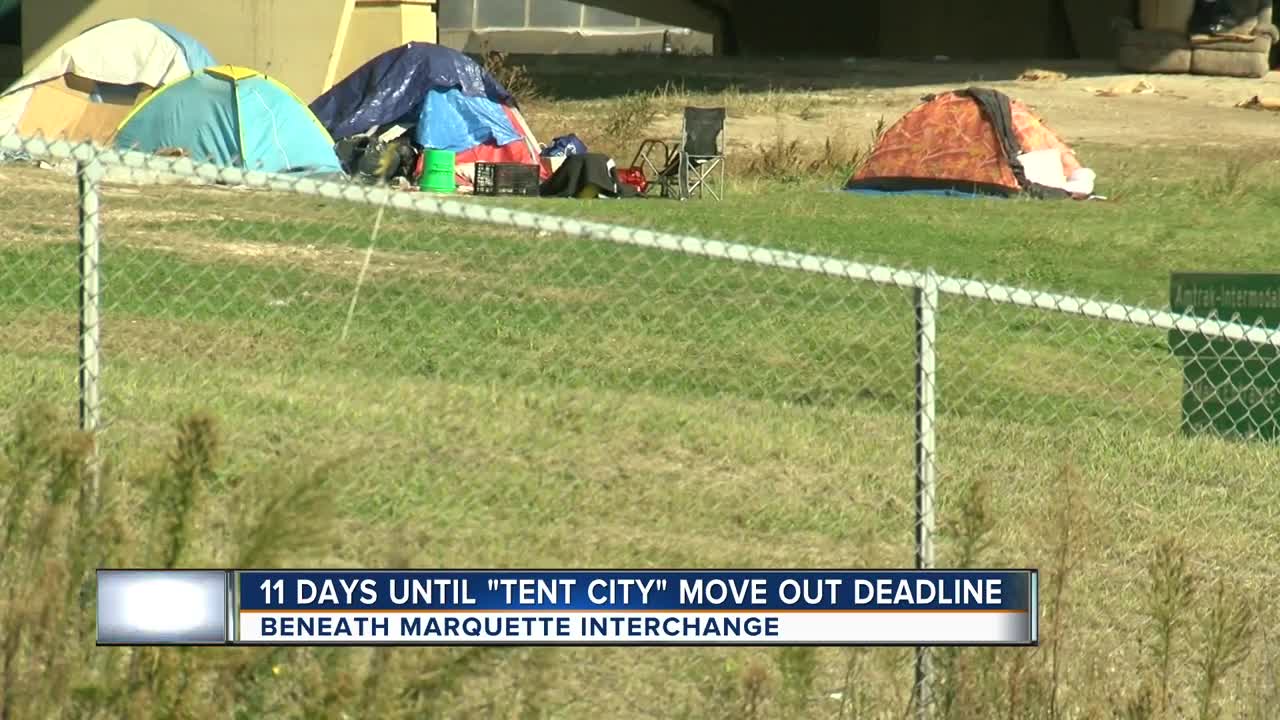 Residents of Milwaukee's 'tent city' prepare for move out deadline