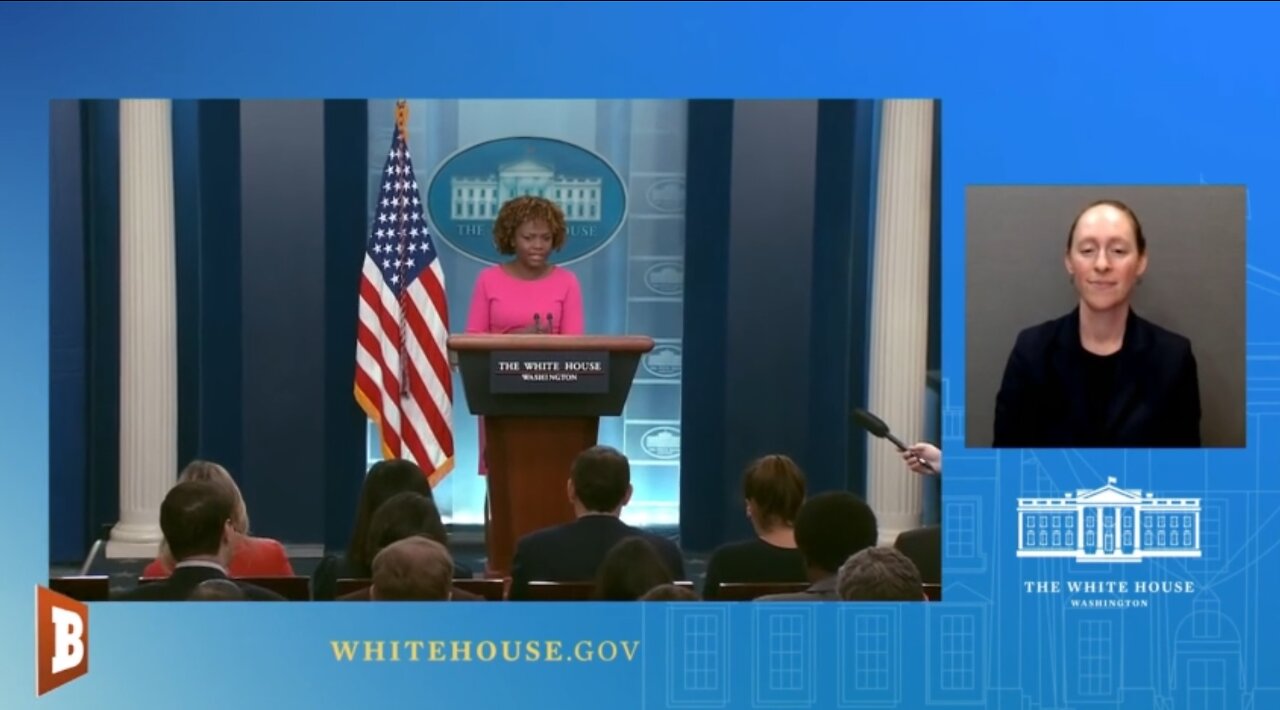 WH Press Secretary Karine Jean-Pierre speaking with reporters...