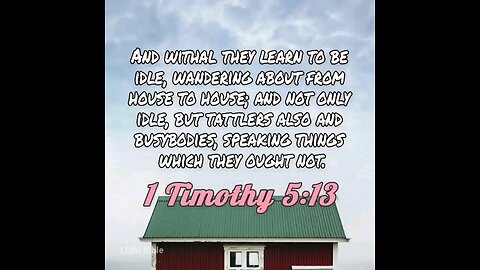 1 Timothy 5:13 (KJV)