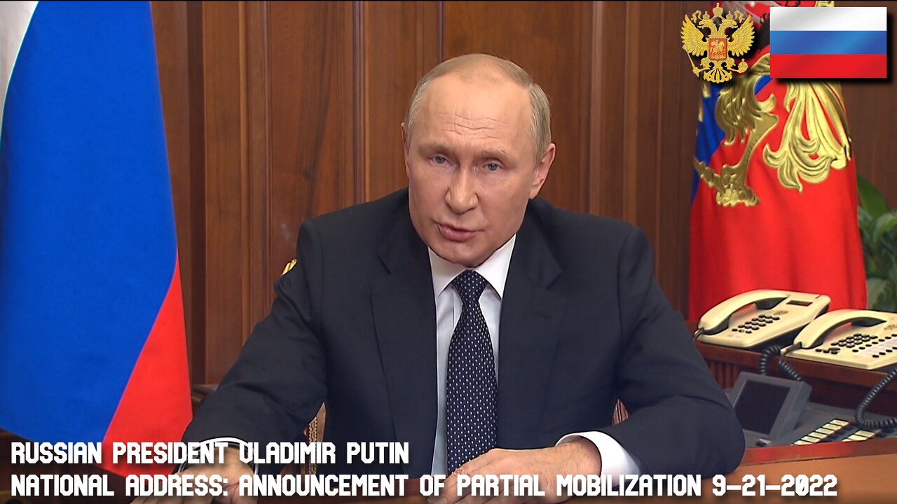 Russian President Vladimir Putin National Address [Full Speech] 9-21-2022