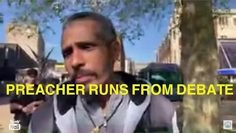 Ethiopian preacher runs from bible verses. Exclusive from Cov FF Channel in Coventry City Centre.
