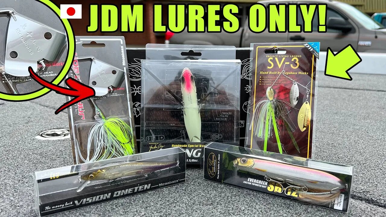 JAPANESE/JDM Fishing Lures ONLY Challenge! (EXPENSIVE!)