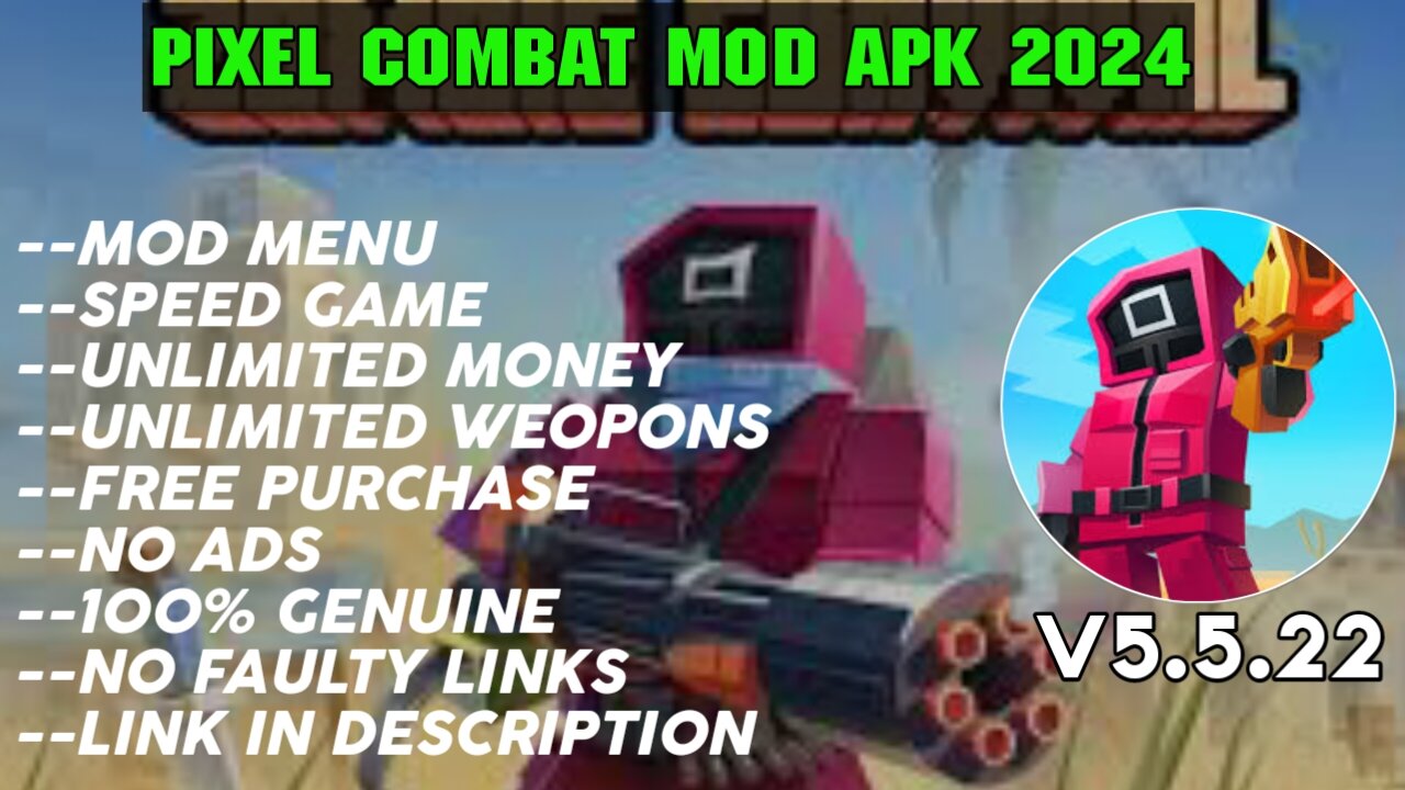 PIXEL COMBAT MOD APK DOWNLOAD| LATEST MOD APK 2024