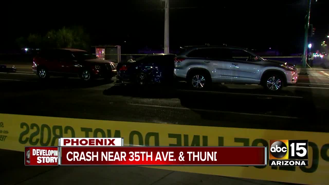 Police investigating crash near 35th Avenue and Thunderbird