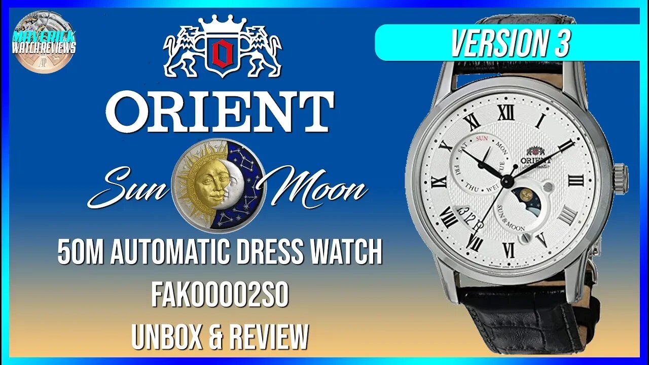 Looks Expensive! | Orient Sun And Moon Version 3 50m Automatic Dress Watch FAK00002S0 Unbox & Review