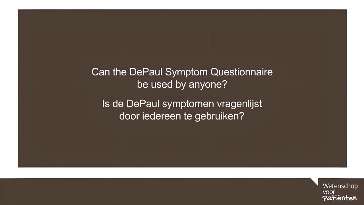 Can the DePaul Symptom Questionnaire be used by anyone? - Leonard Jason (Psychologist)