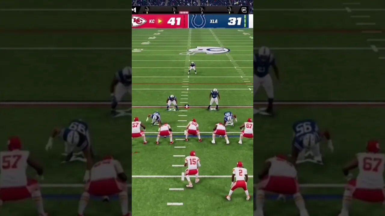 Patrick Mahomes got a little nervous in Madden… 😟