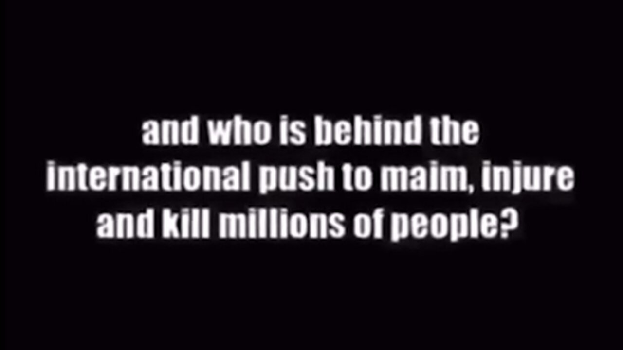 Who Is Behind The Push To Maim Injure And Kill Millions Of People❓ I Think You Know Now❗✡️