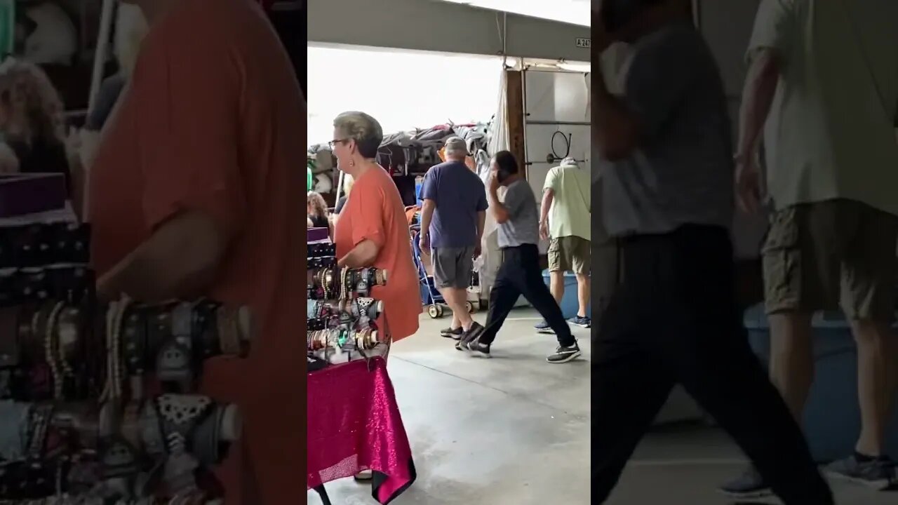 Patriot Sami and I chitchatting going into flea market