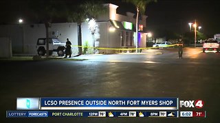 Deputy presence in a North Fort Myers shopping center early Monday