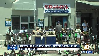 Kojack's reopened after 2018 fatal fire