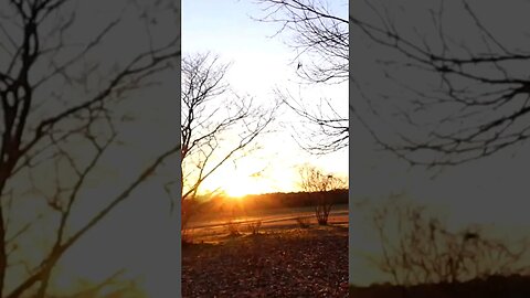 sunset but video artifacting