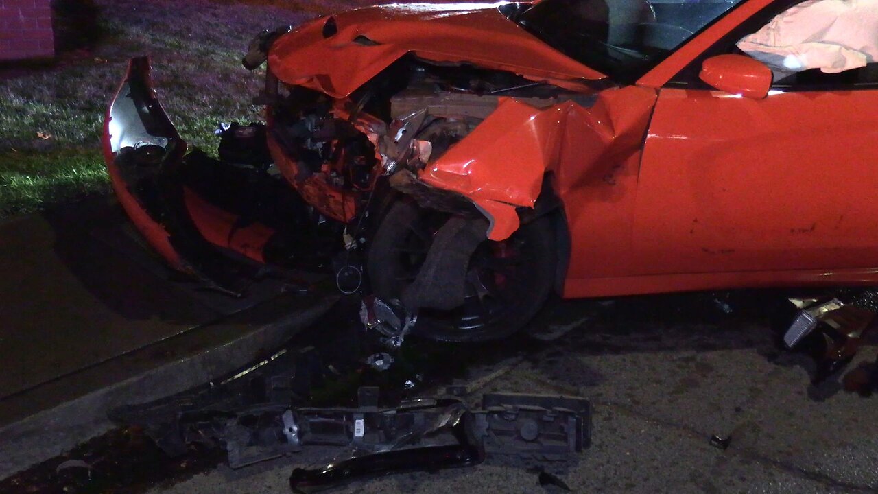 Criminal Wrecks A Dodge Charger "Hell Cat" Fleeing An Illegal Sideshow 10/26/2024