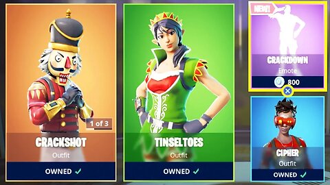 *NEW* CHRISTMAS SKINS in Fortnite! - NEW ITEM SHOP UPDATE LIVE! (Fortnite Battle Royale)