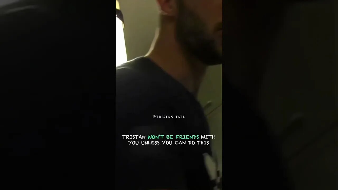 Tristan Tate Won’t Be Friends With You Unless You Can Do This #Shorts