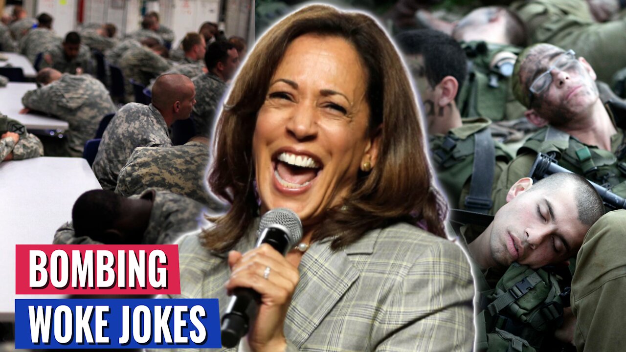 KAMALA’S WOKE JOKE BOMBS AT MILITARY ACADEMY, CADETS GROAN AS KAMALA CACKLES NERVOUSLY