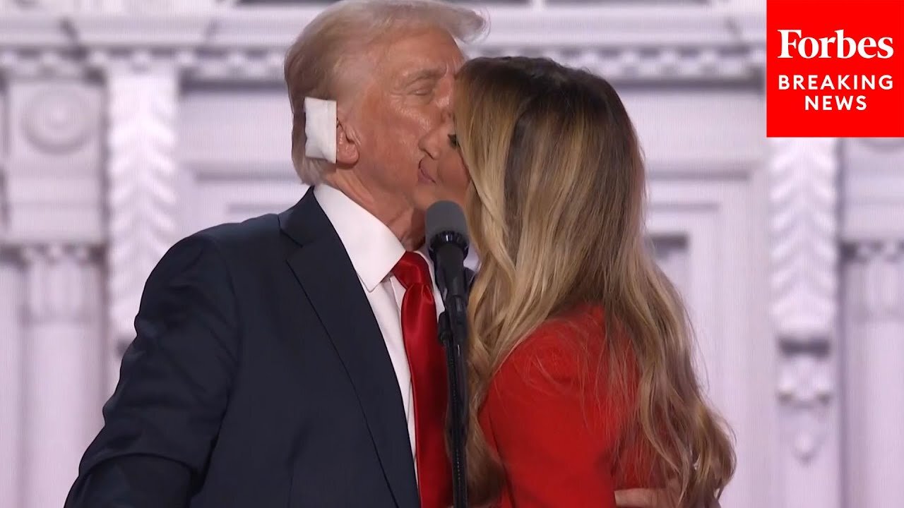 HAPPENING NOW: Trump's Wife Melania And Family Join Him Onstage At The RNC After He Wraps Up Speech