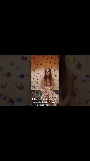 Billie Lourd sings for late mother Carrie Fisher's birthday #shorts