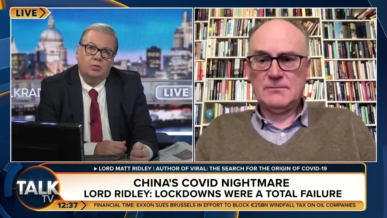 "It's important to nail the lockdown myth" - Matt Ridley