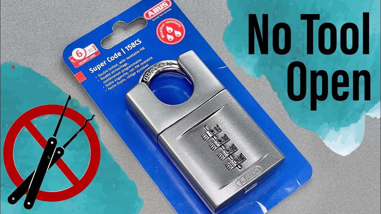 [1541] Abus “Super Code” Padlock (Model 158CS)