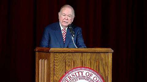 University of Oklahoma President David Boren announces retirement