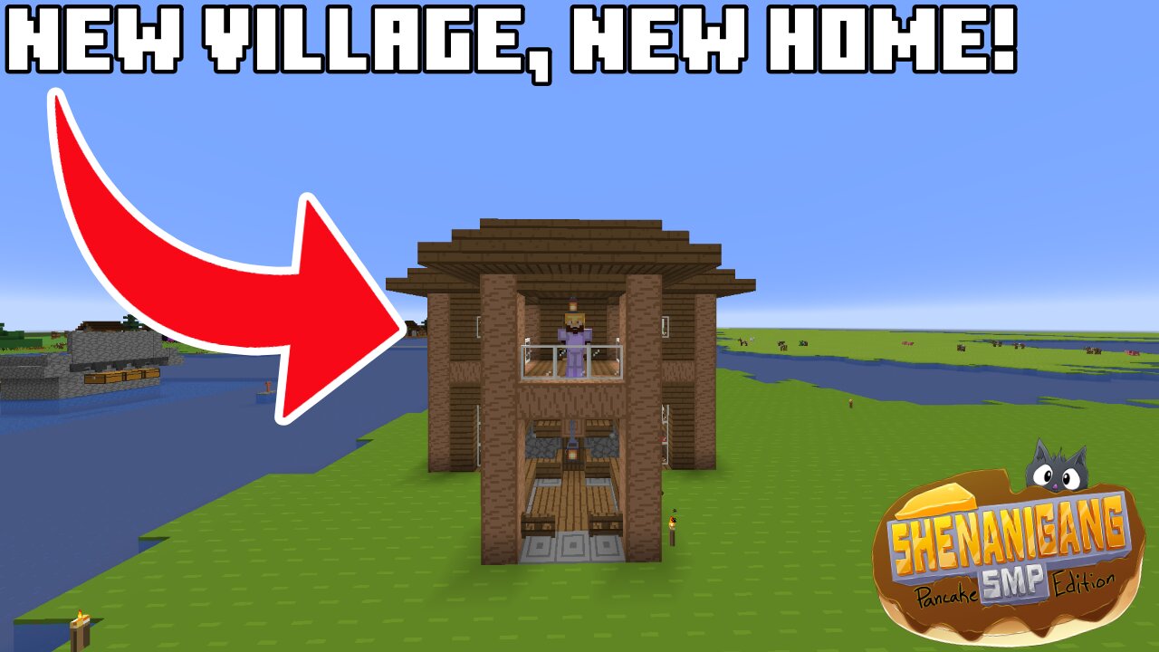 STARTING MY NEW TOWN! - Shenanigang SMP: Pancake Edition