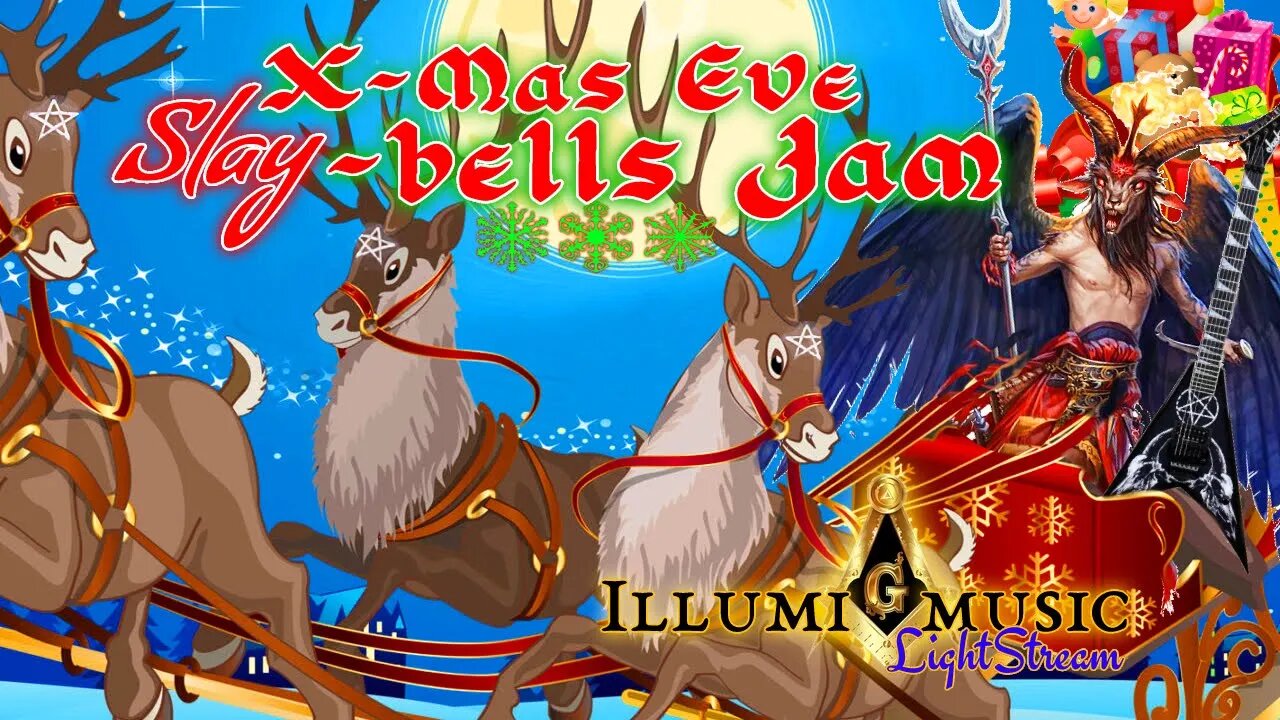 Slay-bells X-Mas Eve Live Music Lightstream (Grateful Dead, Tool, Floyd, Improv)