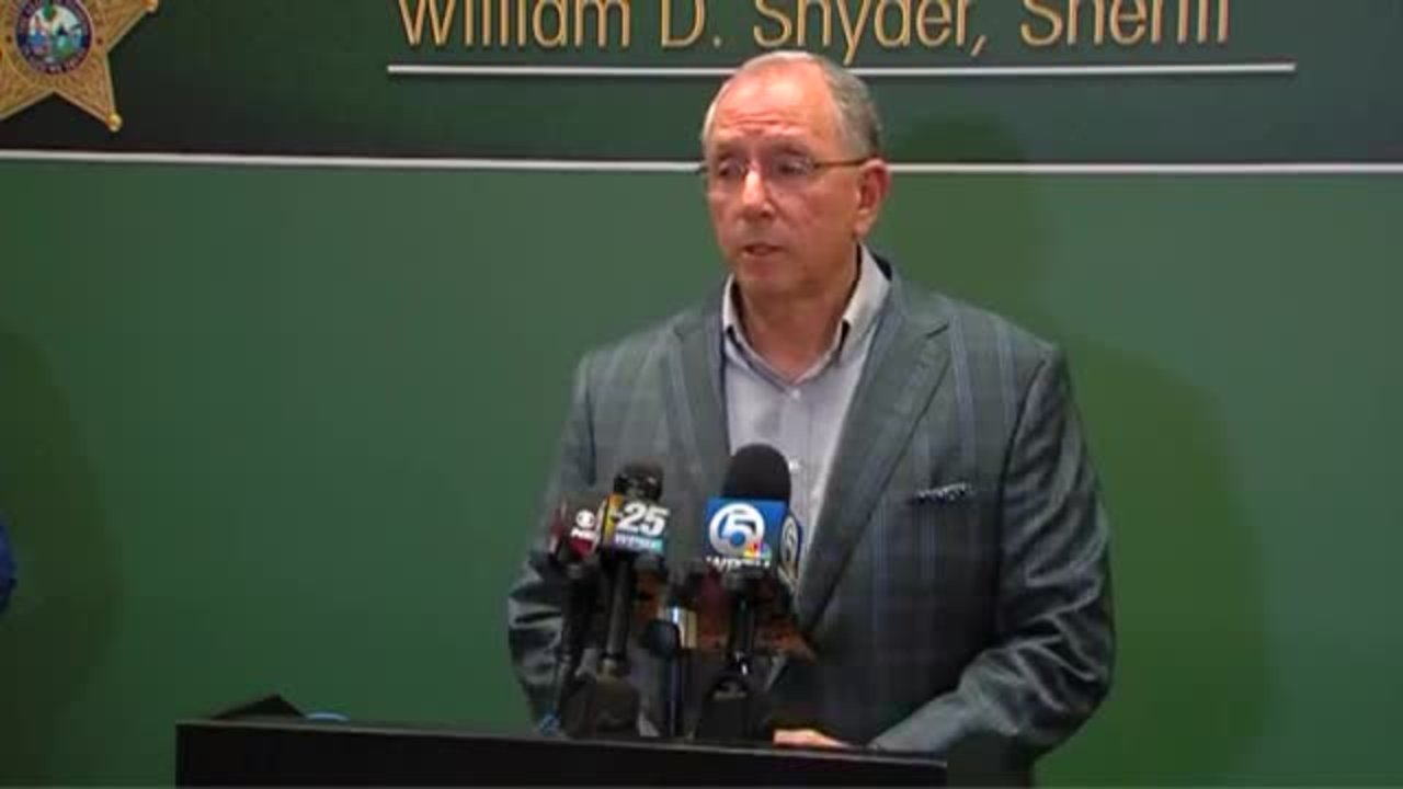 Martin County Sheriff William Snyder discusses violent family altercation that ended with a father fatally shooting his son