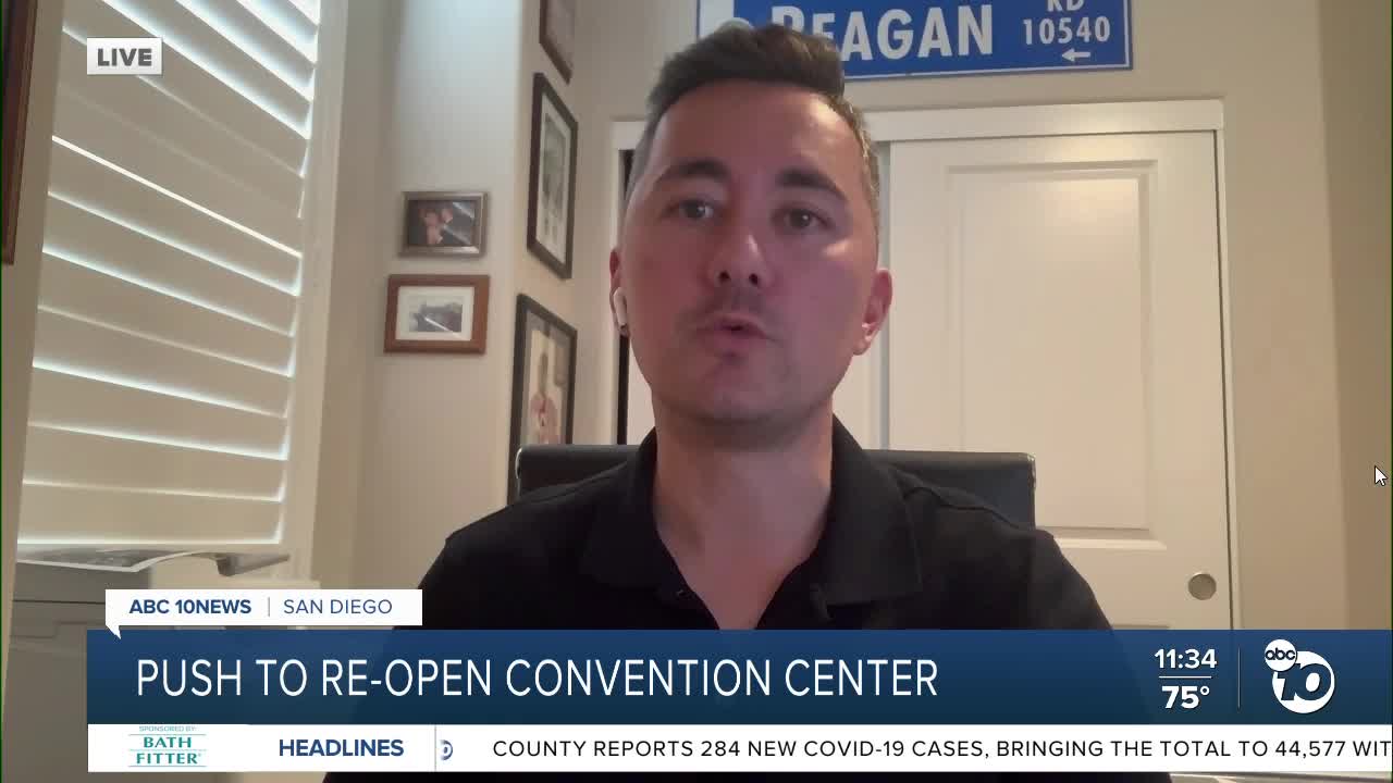 Councilman speaks on push to reopen convention center