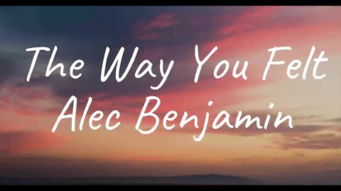 Alec Benjamin - The Way You Felt (Lyrics)
