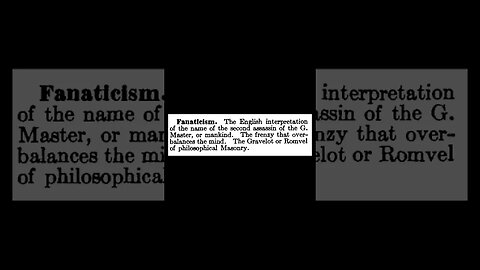 Fanaticism: Encyclopedia of Freemasonry By Albert G. Mackey