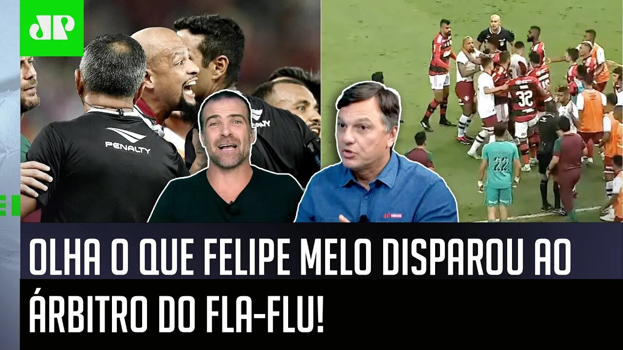 "Cara, o Felipe Melo FALOU que..." Árbitro REVELA OFENSA e AMEAÇA em Flamengo x Fluminense!