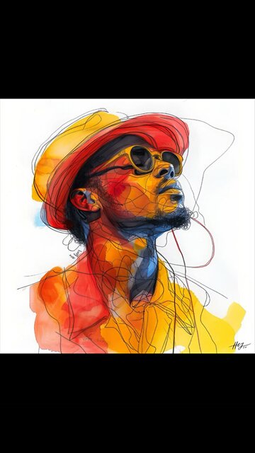 Art from your favorite lil Artist || A blend of various art forms let in a slide