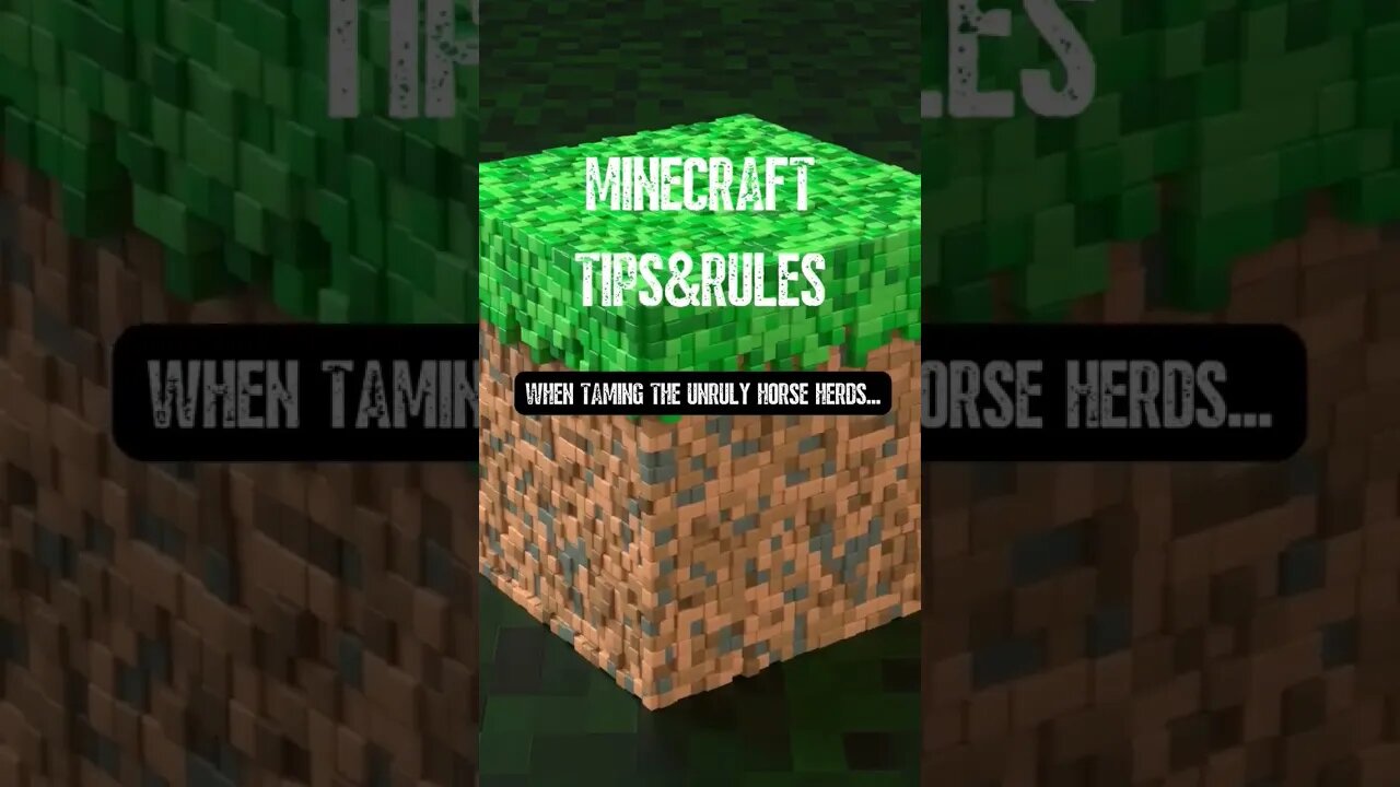 Minecraft Tips and Rules | EP 32 | #minecraft #shorts #minecraftshorts