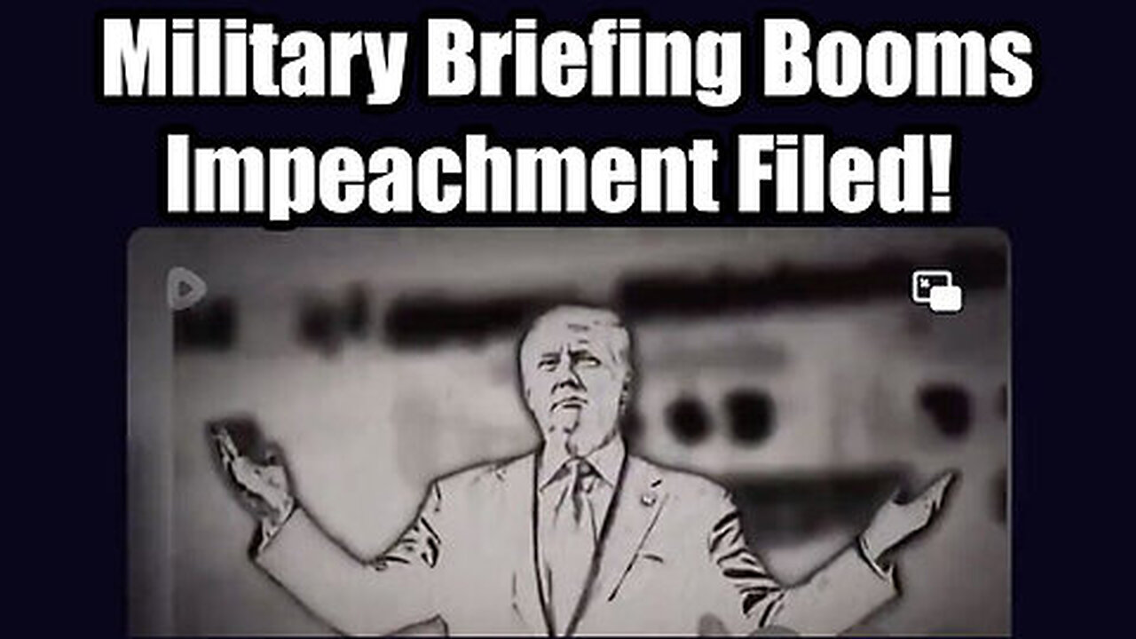 Military Briefing Booms - Trump Files FEC Complaint On Harris - Impeachment Filed!