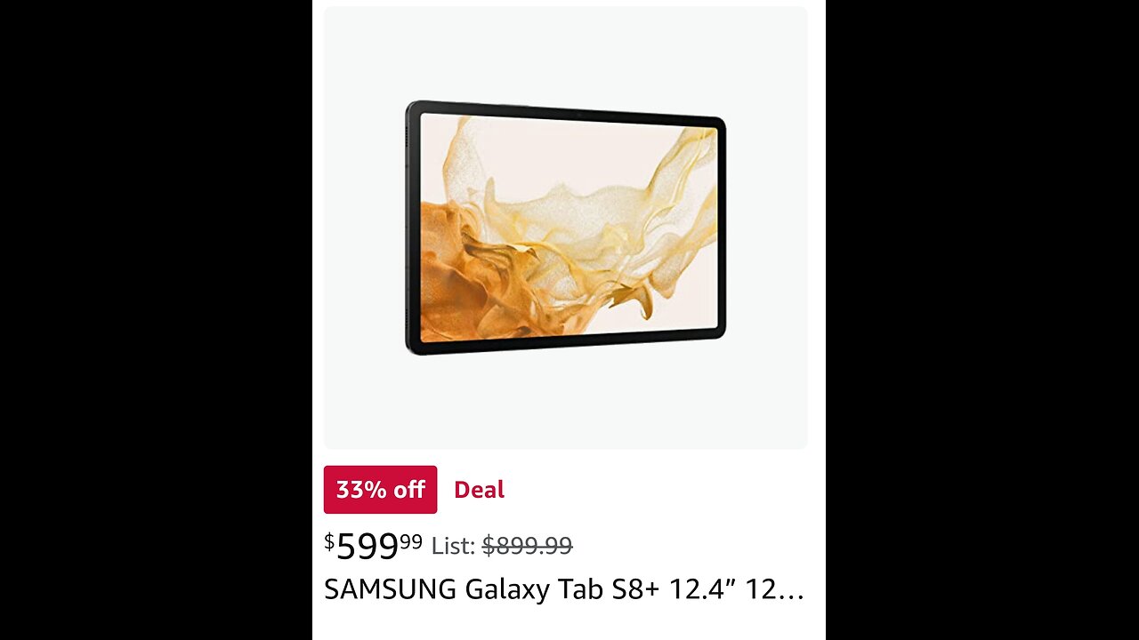 SAMSUNG Galaxy Tab S8+ 12.4” 128GB