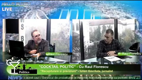 LIVE - TV NEWS BUZAU - "Cocktail politic", cu Raul Florescu. "Recapitulare si previziuni" - Iulia…