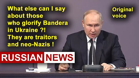 In many countries of the world, including Ukraine, Nazis are being glorified | Putin, Russia. RU