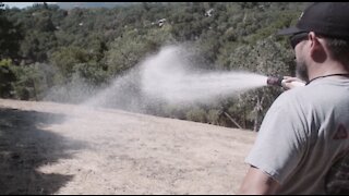 Fire retardant dropped from airplanes comes to your yard