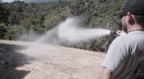 Fire retardant dropped from airplanes comes to your yard