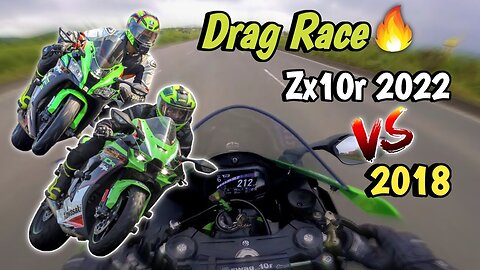 Zx10 2022 Vs Zx10R 2018 Drag Race Hyper Riding On Loudest Zx10R | MUST WATCH