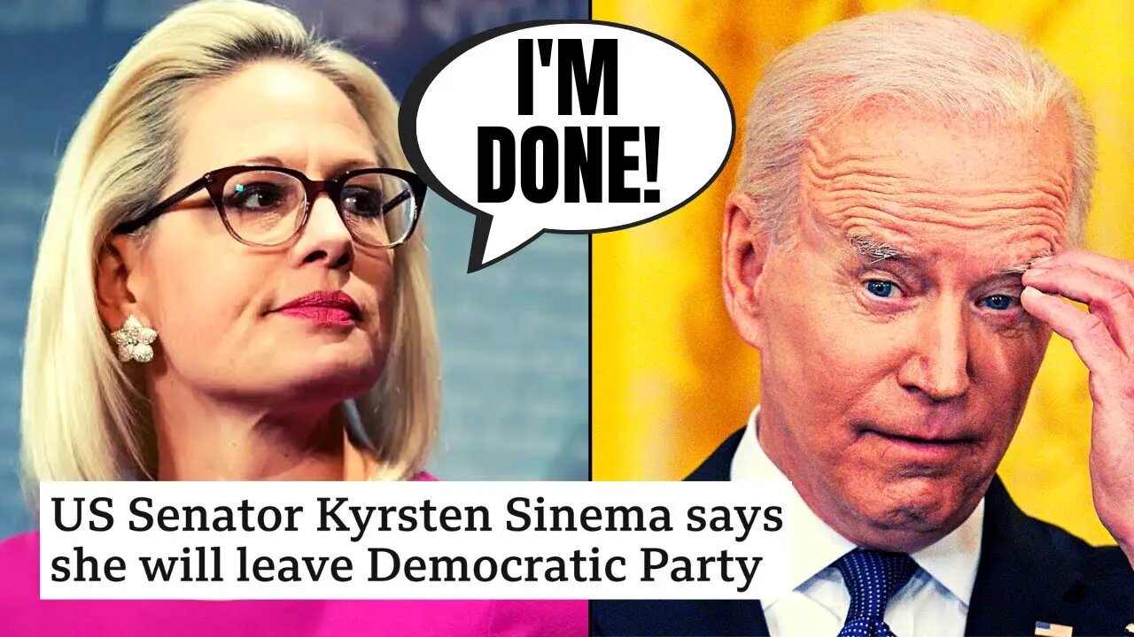 Arizona Senator Kyrsten Sinema LEAVES The Democratic Party