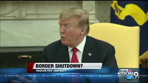 Tucson businesses could lose sales if border closes