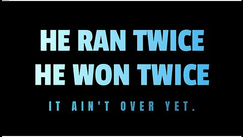 Trump Never Conceded 2020...It's Not Over!