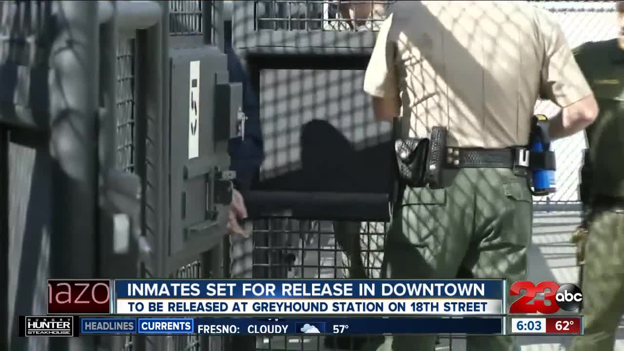 Inmates Released in Downtown Bakersfield