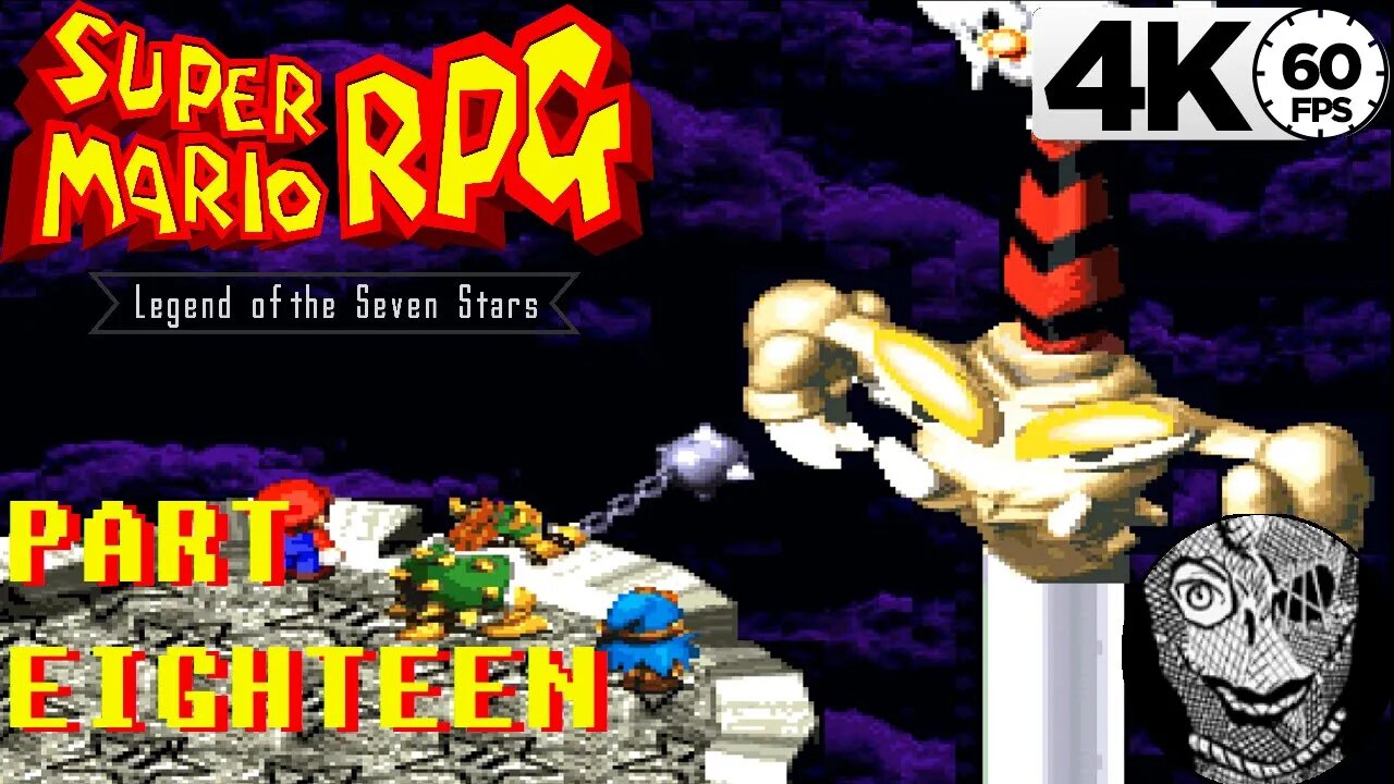 (PART 18) [Battle Versus Exor] Super Mario RPG: Legend of the Seven Stars 4k