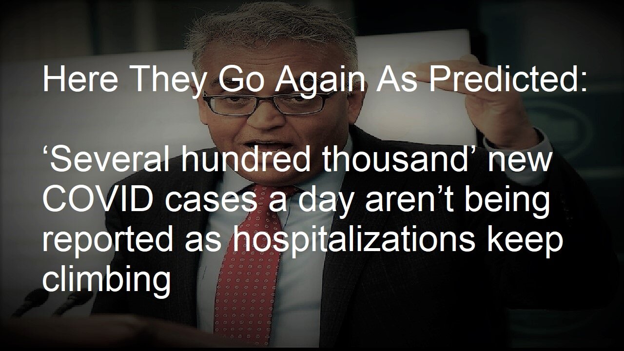 Several Hundred Thousand New Covid Cases a Day In US...Really?