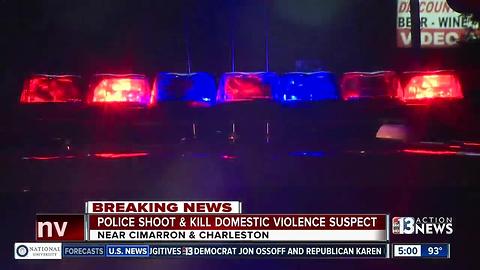 Police shoot, kill domestic violence suspect